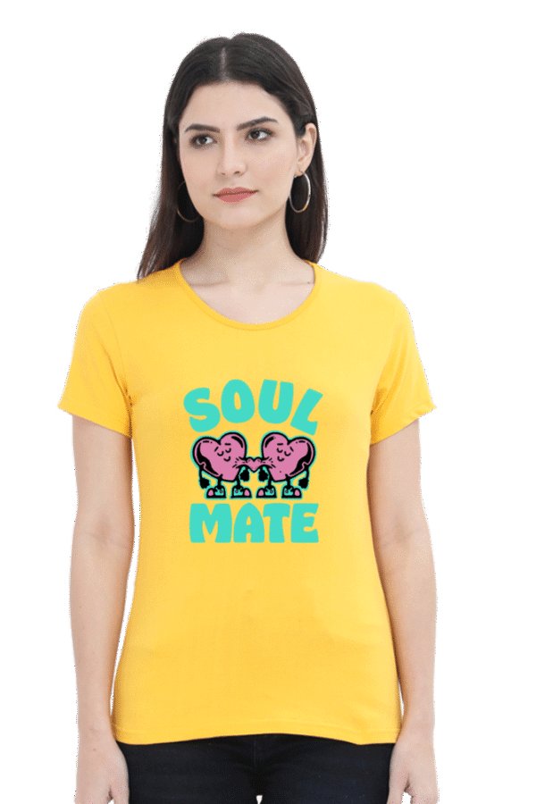 Elevate your style and express your heart with our Tshirt Round Neck Half Sleeve Classic. - Image 3