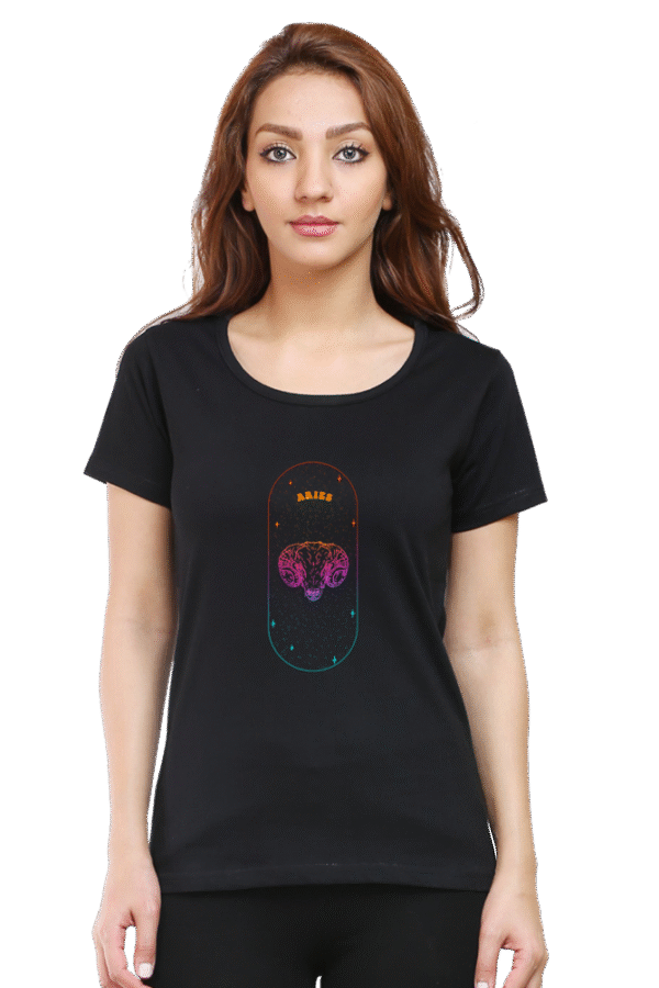 Venture into the realm of the stars with our Zodiac Sign Tshirt - a celestial style statement that's truly out of this world. - Image 7