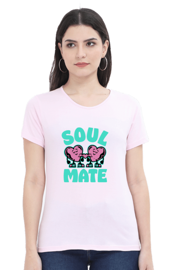 Elevate your style and express your heart with our Tshirt Round Neck Half Sleeve Classic. - Image 2
