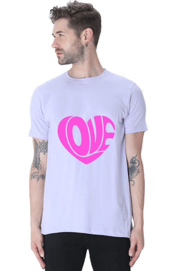 Make every day feel like a love letter with our Tshirt Round Neck Half Sleeve Classic.