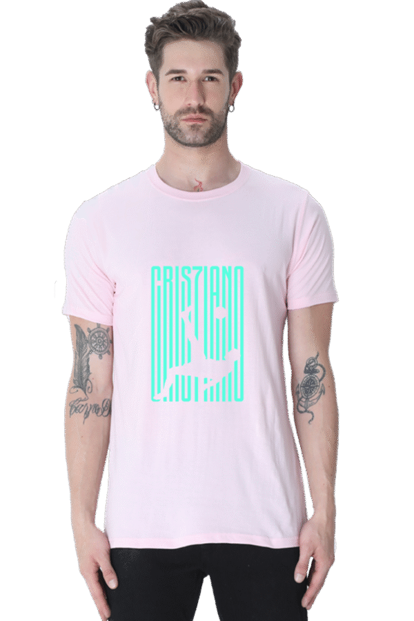 Discover the perfect balance of comfort and style with the Tshirt Round Neck Half Sleeve Classic. - Image 2