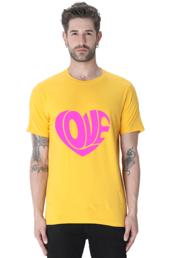 Make every day feel like a love letter with our Tshirt Round Neck Half Sleeve Classic. - Image 3