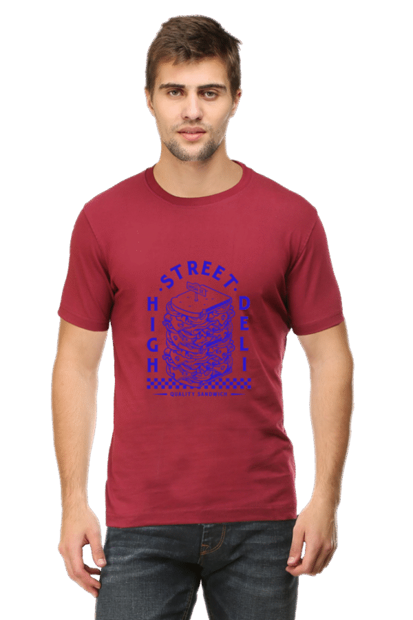 Embrace your passion for food with the T-shirt Round Neck Half Sleeve Classic. - Image 4