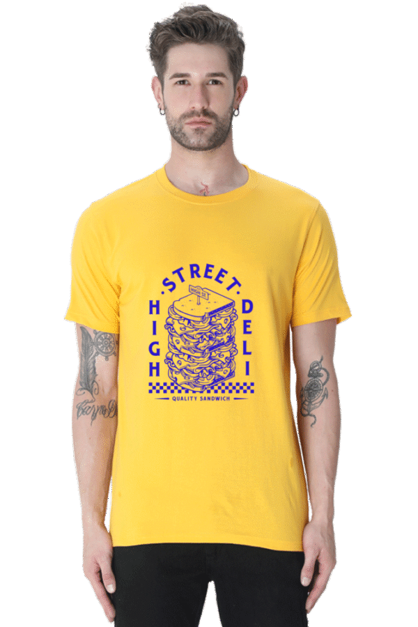 Embrace your passion for food with the T-shirt Round Neck Half Sleeve Classic. - Image 3