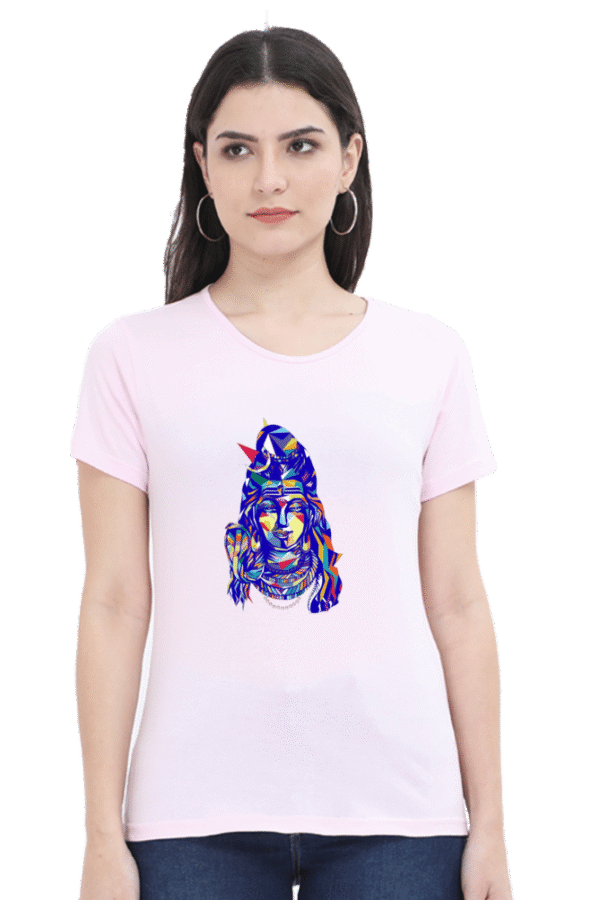 Divine Style: Trendy Shiva Design T-Shirts for Women - Image 2