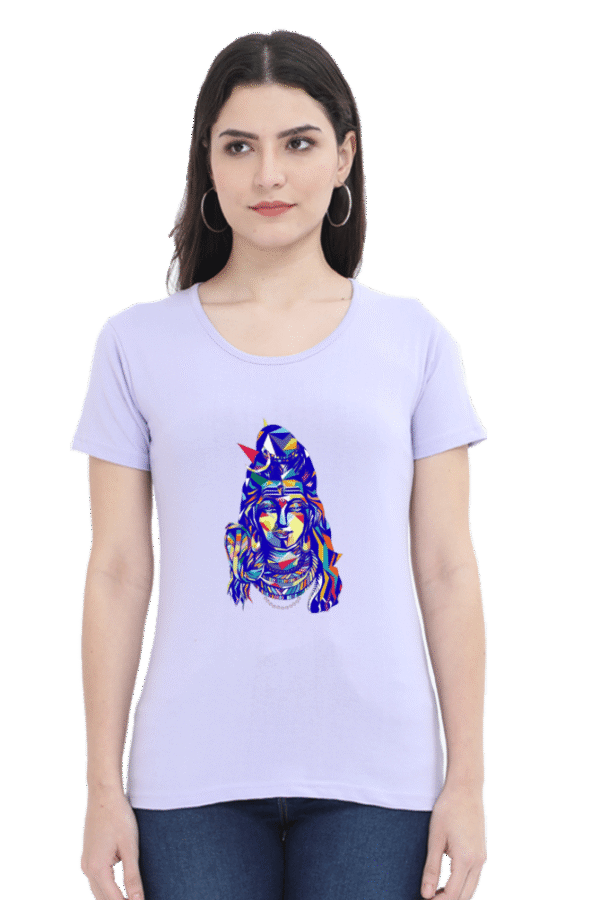 Divine Style: Trendy Shiva Design T-Shirts for Women