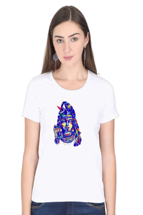 Divine Style: Trendy Shiva Design T-Shirts for Women - Image 8