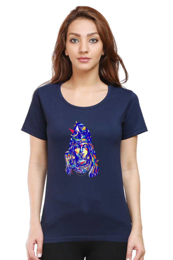 Divine Style: Trendy Shiva Design T-Shirts for Women - Image 6