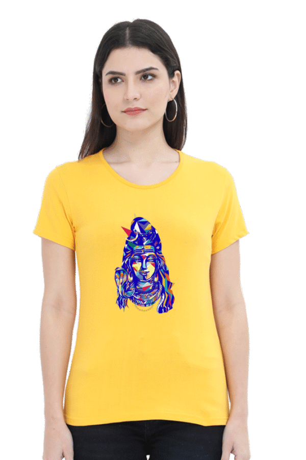 Divine Style: Trendy Shiva Design T-Shirts for Women - Image 3
