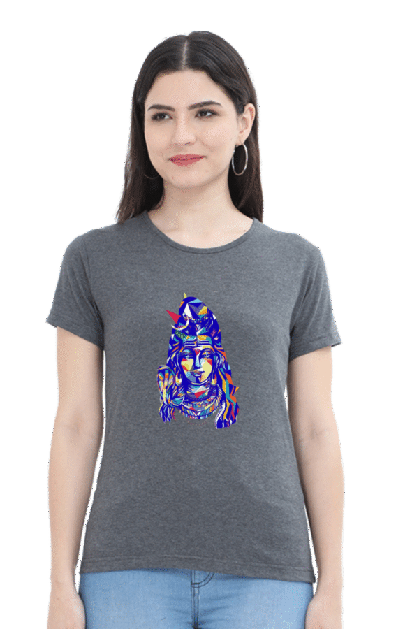 Divine Style: Trendy Shiva Design T-Shirts for Women - Image 5