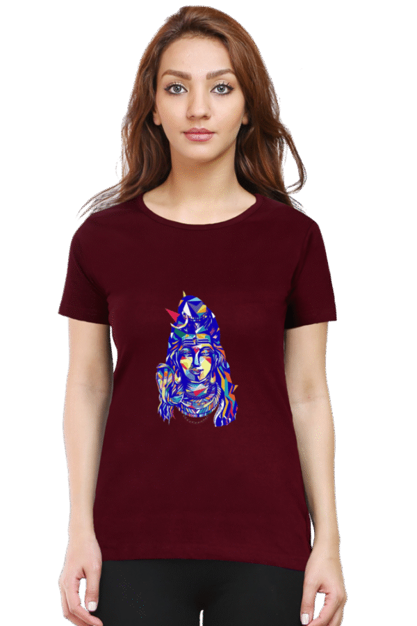 Divine Style: Trendy Shiva Design T-Shirts for Women - Image 4